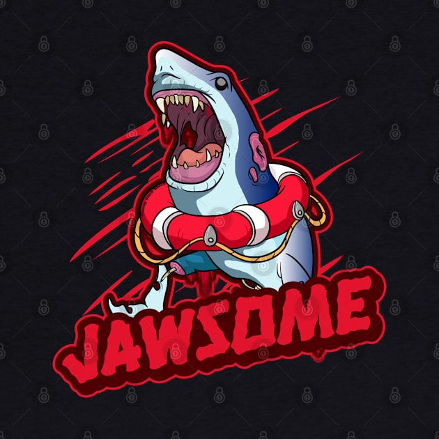 Creepy Jawsome Zombie Shark by Trendy Black Sheep